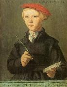 Jan van Scorel Portrait of a young scholar oil painting